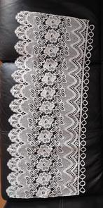 Wit vitrage met bloemenmotief 92 cm    TEAB, 200 cm of meer, Wit, Ophalen of Verzenden, Zo goed als nieuw