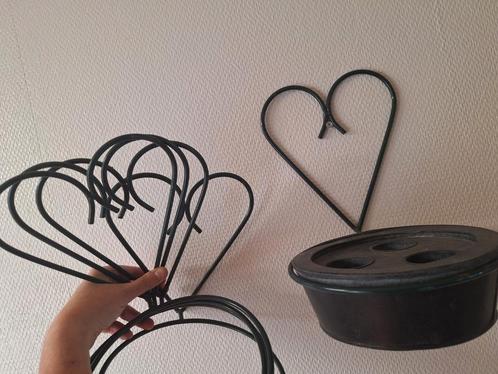 4 bloempot muurhangers hartje + 1 GRATIS + waxinehouder, Tuin en Terras, Overige Tuin en Terras, Gebruikt, Ophalen of Verzenden
