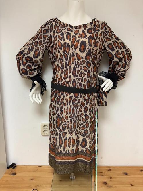 Ana Alcazar jurk, animal print, maat 38, nieuw, Kleding | Dames, Jurken, Nieuw, Maat 38/40 (M), Beige, Knielengte, Verzenden