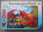 Ravensburger puzzel XXL fantasy draken 8+, Minder dan 500 stukjes, Gebruikt, Ophalen of Verzenden, Legpuzzel