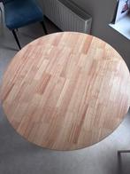 Ronde houten eettafel 80 cm, Ophalen, Gebruikt, Bruin, Hout