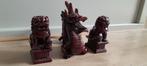 Chinese beeldjes, draak fu honden. Tempel Boeddha., Ophalen of Verzenden, Zo goed als nieuw