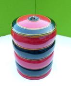 HOUTEN TABAKS POT 15,5 CM HOOG N 10CM DOORSNEDE ROND VINTAGE, Verzenden, Zo goed als nieuw, Tabaksdoos of Verpakking