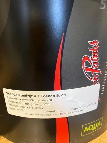 5 liter - Verf JADE KARWEI GROEN beschikbaar voor biedingen