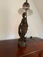 Lamp brons kleurig, Ophalen, Gebruikt, 50 tot 75 cm, Klassiek