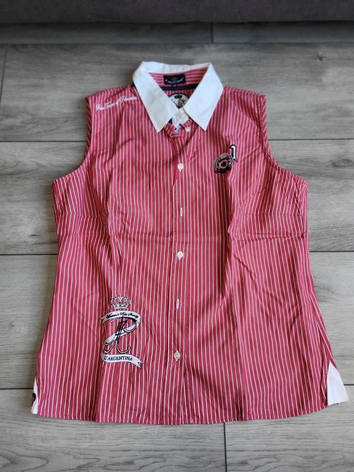 L' Argentina dames blouse maat 42/L, Kleding | Dames, Blouses en Tunieken, Zo goed als nieuw, Maat 42/44 (L), Rood, Ophalen of Verzenden