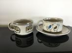 2 (soep)kommen – speckled stoneware afb leeuw & vogel, Ophalen of Verzenden, Huis en Inrichting