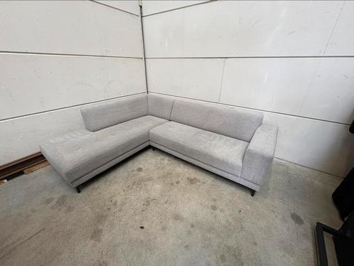 Licht Grijze hoekbank - Gereinigd!!, Huis en Inrichting, Banken | Bankstellen, Gebruikt, Hoekbank, Driepersoons, 250 tot 300 cm