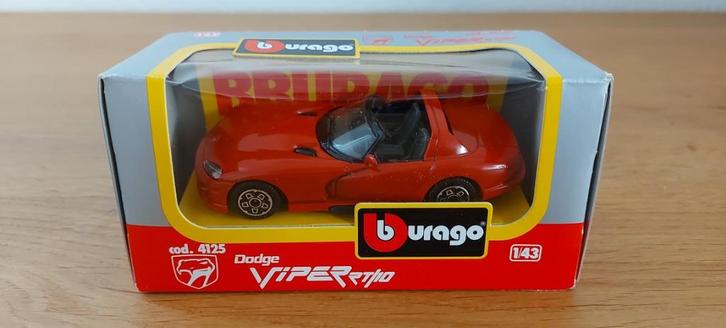 BBurago Burago Dodge Viper RT/10 Nr 4125, Hobby en Vrije tijd, Modelauto's | 1:43, Nieuw, Auto, Overige merken, Verzenden