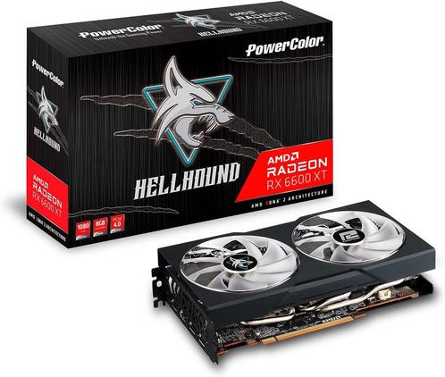 PowerColor RX 6600 Hellhound 8GB, Computers en Software, Videokaarten, Zo goed als nieuw, AMD, PCI-Express 4.0, GDDR6, HDMI, DisplayPort