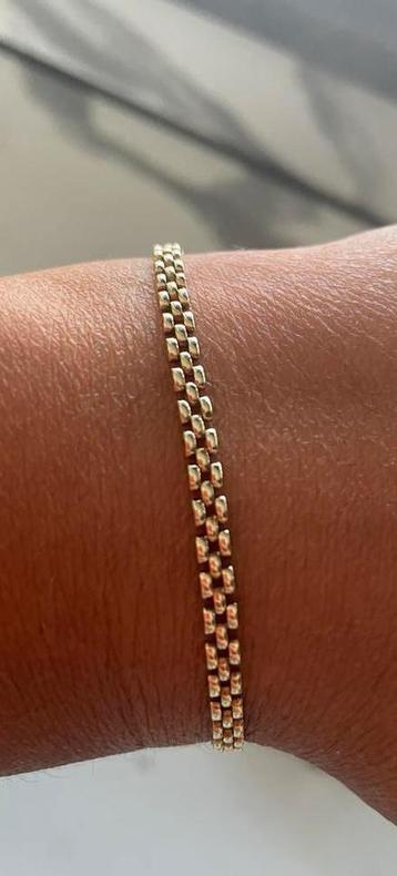 Armband massief 14 karaat geel goud 19 cm 4,75g Rolex beschikbaar voor biedingen