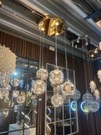3/5 lichts goud en zilver nieuw hanglamp led dimbaar, Ophalen of Verzenden, Nieuw, 75 cm of meer