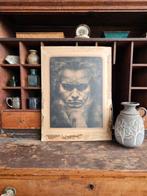J.H. Fekkes litho gesigneerd. 'Beethoven', Antiek en Kunst, Kunst | Litho's en Zeefdrukken, Ophalen of Verzenden