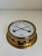 Barigo (messing) gecombineerde thermometer en hygrometer., Ophalen of Verzenden, Zo goed als nieuw