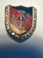 Mooi Duits  speldje - Nationales Aufbauwerk 1959, Ophalen of Verzenden, Landmacht, Duitsland, Embleem of Badge