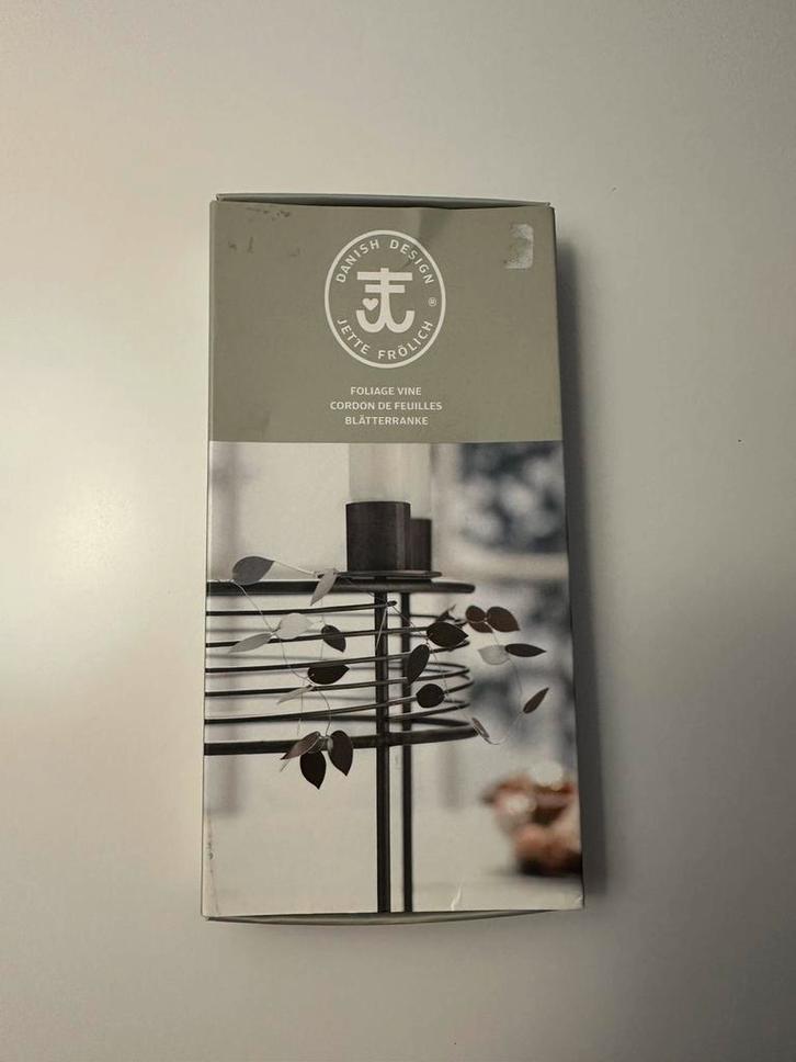 Danish Design, koord van zilveren blaadjes, Jette Frölich, Diversen, Kerst, Nieuw, Ophalen of Verzenden