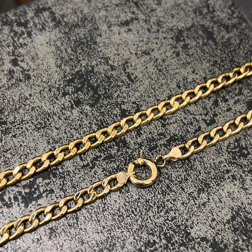 18k gouden ketting cuban schakel gourmet, Sieraden, Tassen en Uiterlijk, Kettingen, Nieuw, Goud, Ophalen of Verzenden