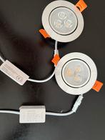 LED Inbouwspots - Set van 2, Metaal of Aluminium, Ophalen of Verzenden, Zo goed als nieuw, Led