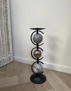 Marmeren Bollen Kandelaar, Ophalen, 25 tot 50 cm, Zo goed als nieuw, Metaal