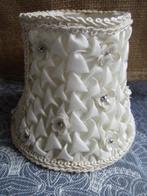 antiek lampenkapje met roezels en pailetten - 11 cm hoog, Ophalen of Verzenden, Minder dan 25 cm