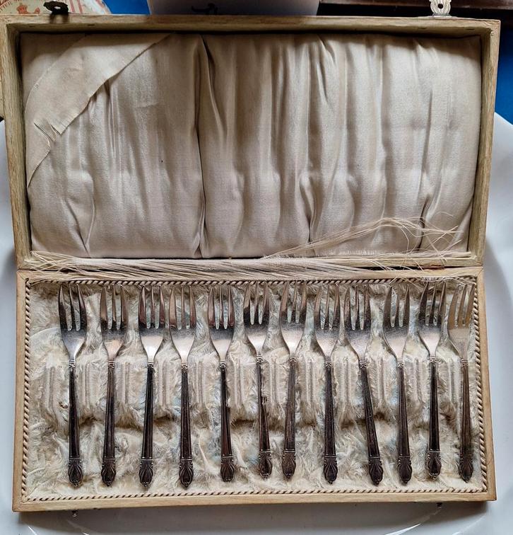 Gero. Georg Nilsson gebaksvorkjes (12), Antiek en Kunst, Antiek | Bestek, Ophalen of Verzenden