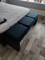 Super leuk zwart stoffen bankje van Scapa Home, Ophalen, Zo goed als nieuw, Tweepersoons, Minder dan 150 cm