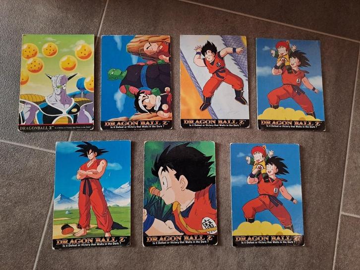 Dragon Ball Z kaarten 7x, Hobby en Vrije tijd, Verzamelkaartspellen | Overige, Gebruikt, Meerdere kaarten, Ophalen