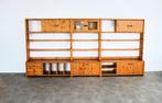 vintage wandmeubel | wandkasten | Zweeds | jaren 70, Huis en Inrichting, Kasten | Wandmeubels, Gebruikt, Glas, Ophalen of Verzenden