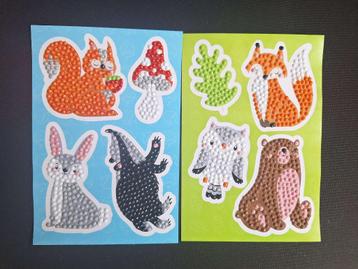 Diamond painting stickerset 3 Bosdieren beschikbaar voor biedingen
