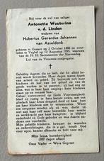 Bidprentje Antonetta Wouterina v. d. Linden 1886 Gemert, Verzamelen, Bidprentjes en Rouwkaarten, Ophalen of Verzenden, Bidprentje