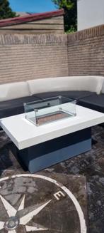 Easyfires Milano vuurtafel 120x80x53cm RVS wit/ antraciet, Tuin en Terras, Vuurtafels, Ophalen, Zo goed als nieuw