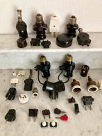 Vintage Bakeliet Schakel Materiaal Fittingen met lichtsensor, Ophalen of Verzenden