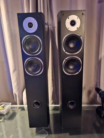 Lifetec Zuilspeakers - Mat Zwart - 180W beschikbaar voor biedingen