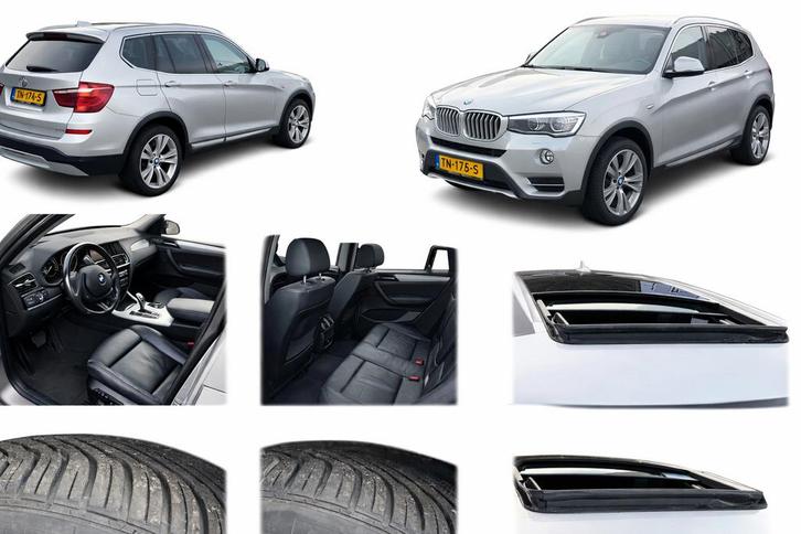 BMW X3 Xdrive 35d 313pk Aut 2014 Grijs, Auto's, BMW, Particulier, X3, Diesel, E, SUV of Terreinwagen, Automaat, Geïmporteerd, Zilver of Grijs