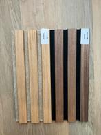 2 samples WoodUpp lattenwand / akupanel, Doe-het-zelf en Verbouw, Ophalen of Verzenden, Zo goed als nieuw, Eiken, Plinten