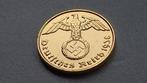 WO2. 2 Reichspfennig 1938 nazi duitsland (24 karaats goud ve, Postzegels en Munten, Munten | Europa | Niet-Euromunten, Goud, Duitsland
