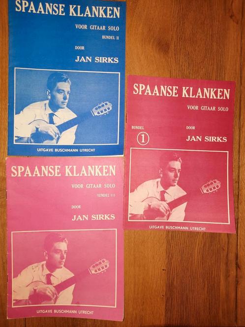 Gitaar: Jan Sirks -Spaanse klanken bundel  1 + 2 +3-mooi!, Muziek en Instrumenten, Bladmuziek, Gebruikt, Les of Cursus, Gitaar
