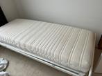 Bed 1-persoons met matras Pulman logeerbed 190x90, Ophalen, Gebruikt, Eenpersoons, Wit