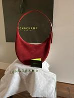 Longchamp Suède Schoudertas - Rood, Ophalen, Zo goed als nieuw, Rood, Schoudertasje