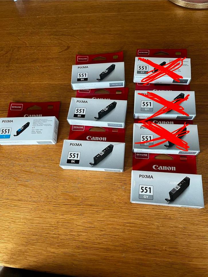 Canon Pixma 551 Cartridge Set - Nieuw, Computers en Software, Printerbenodigdheden, Nieuw, Cartridge, Verzenden