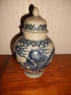 Grijze gemberpot met draken chinese ?Japanse?, Antiek en Kunst, Ophalen of Verzenden