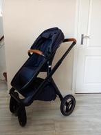 Dubatti One kinderwagen donkerblauw/cognac, Kinderen en Baby's, Kinderwagens en Combinaties, Ophalen, Zo goed als nieuw, Overige merken