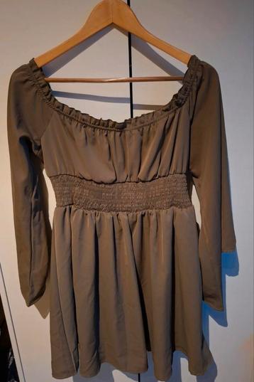 mini-jurk SHEIN|khaki/mosgroene| L beschikbaar voor biedingen