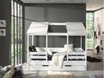 Huisbed met open dak - 90x200 - Wit, Ophalen of Verzenden, Nieuw