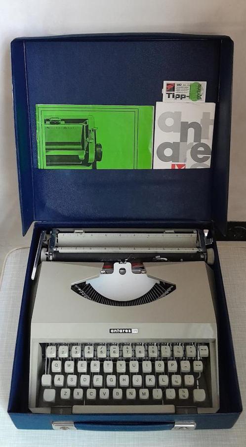 Vintage Antares Capri typemachine Italy, Diversen, Typemachines, Gebruikt, Ophalen of Verzenden
