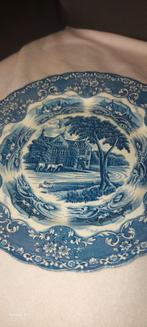 Vintage Engels Blauw The Peacock Bord, Antiek en Kunst, Ophalen of Verzenden