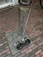 RVS Kachelpijp - Diverse Onderdelen, Gebruikt, Kachel, Ophalen of Verzenden, 60 tot 150 cm
