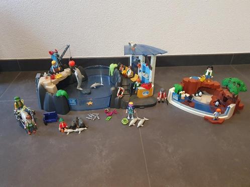 playmobil dolfinarium, pinguins 5876, 4466, 4462, 4468, 4660, Kinderen en Baby's, Speelgoed | Playmobil, Zo goed als nieuw, Complete set