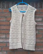 REAL VINTAGE 60's / 70's Crème boho / hippie gilet One Size, Maat 38/40 (M), Wit, Ophalen of Verzenden, Zo goed als nieuw