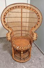 Emmanuelle Peacock Wicker Chair, Ophalen of Verzenden, Zo goed als nieuw